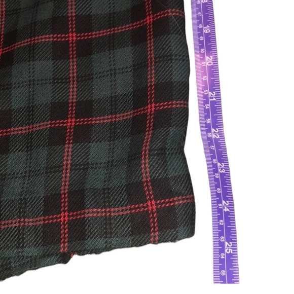 Vintage Plaid Pencil Skirt Size 10 Small Dark Academia Aesthetic - Picture 5 of 7